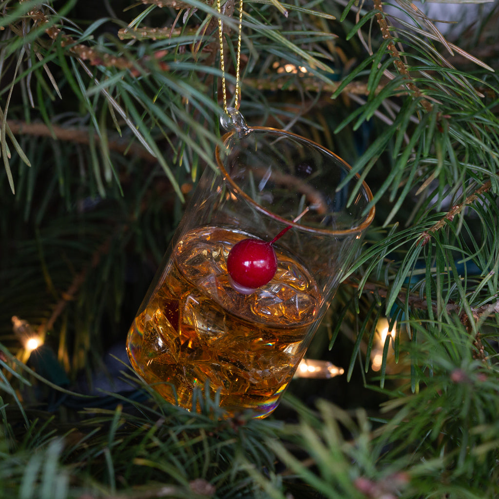 holiday alcohol ornament