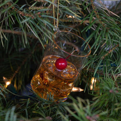 holiday alcohol ornament