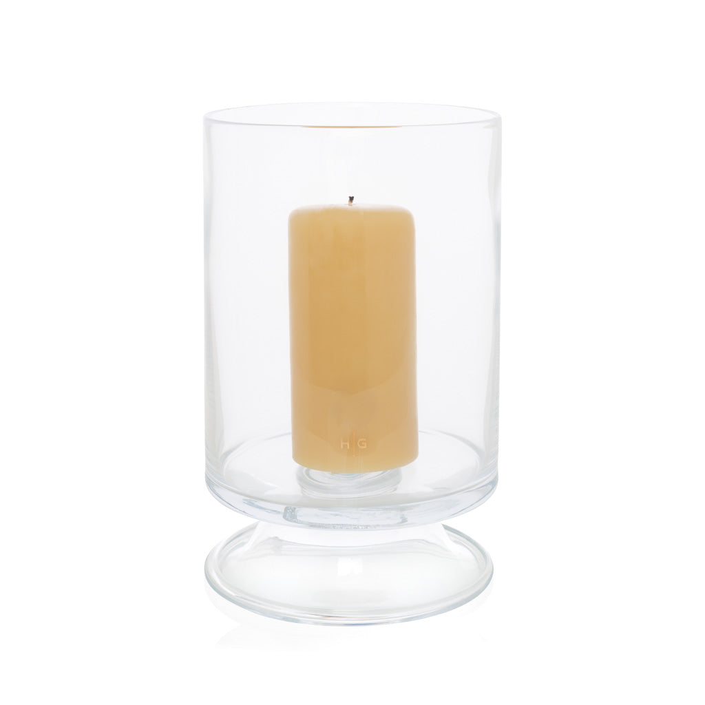 large glass candle holder 