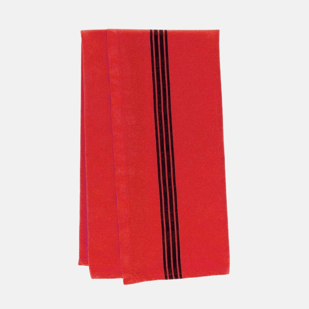 rouge piano stripe hand towl 