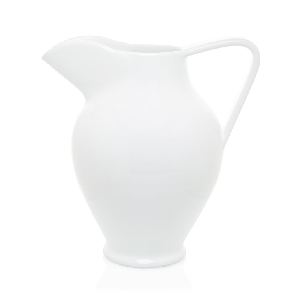 Hudson Grace Antico Ceramic white large pitcher