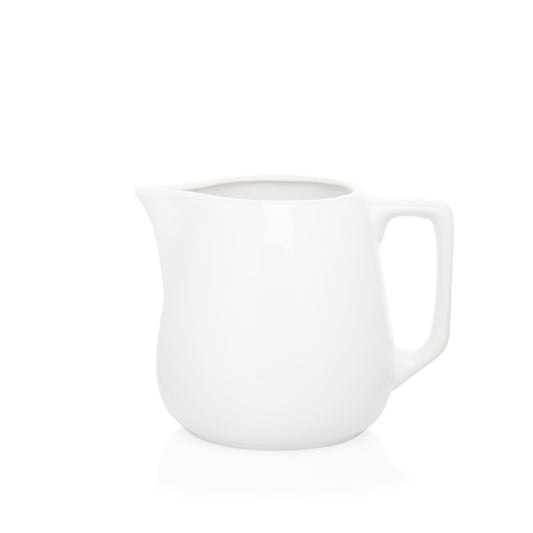 small ceramic white pitcher