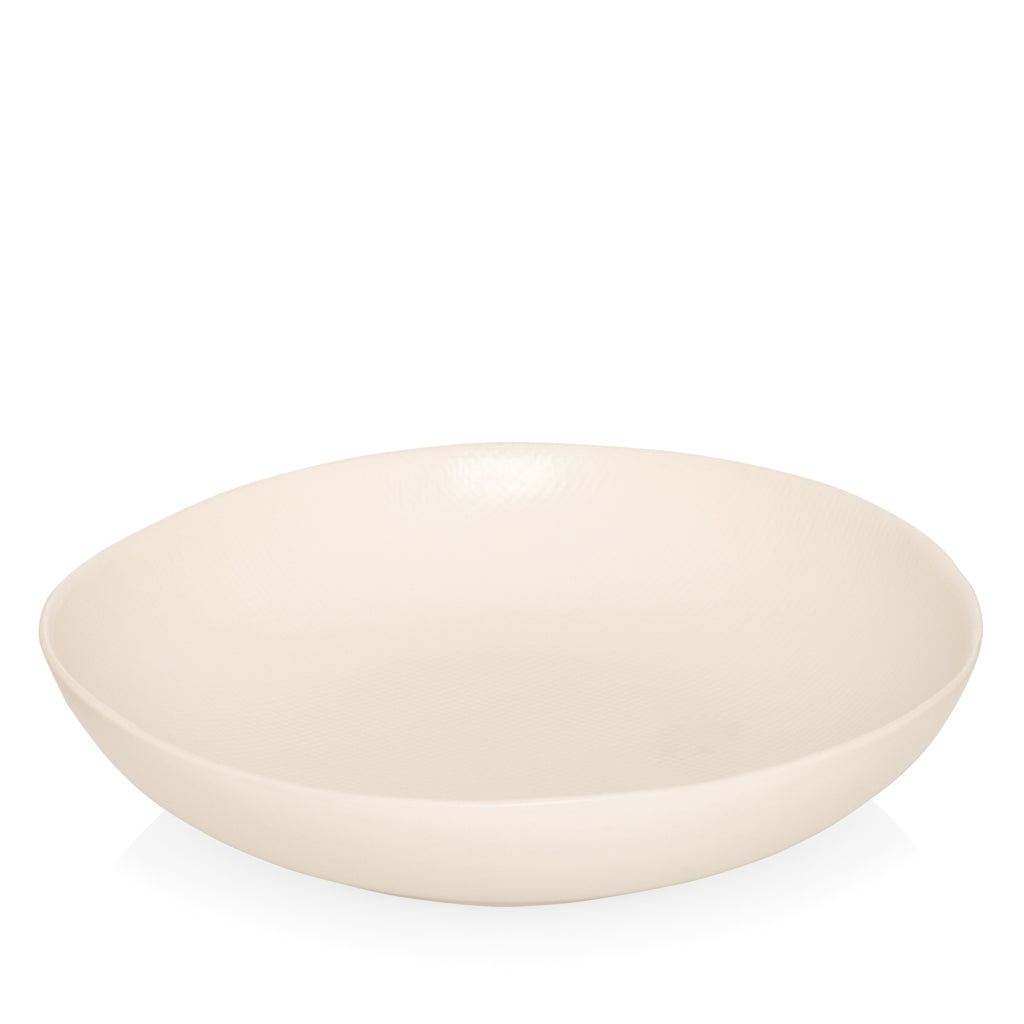 French Vanilla Off-White Stoneware Soup Bowl