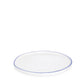Pacific Blue-Rimmed Stoneware Salad Plate