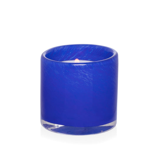 Blue Votive Glass Candle Holder