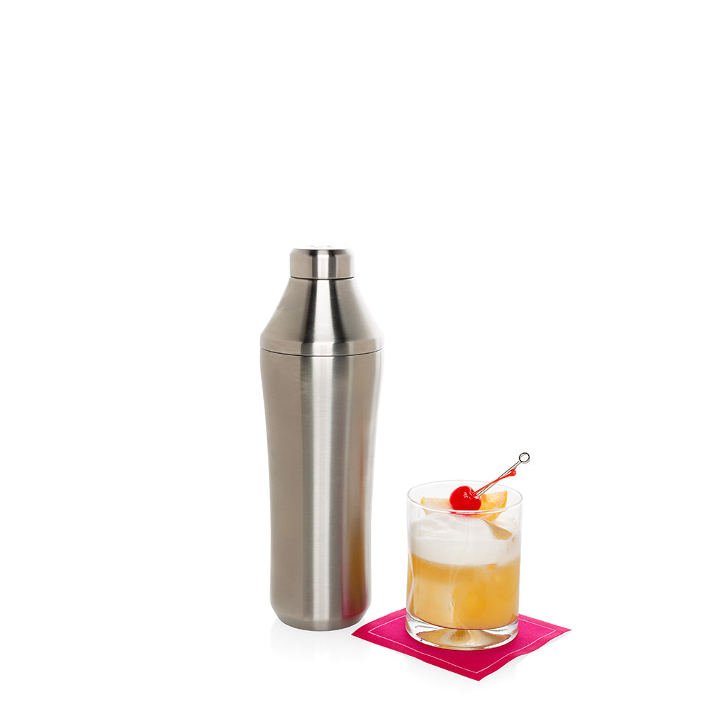 craft cocktail shaker and drink 