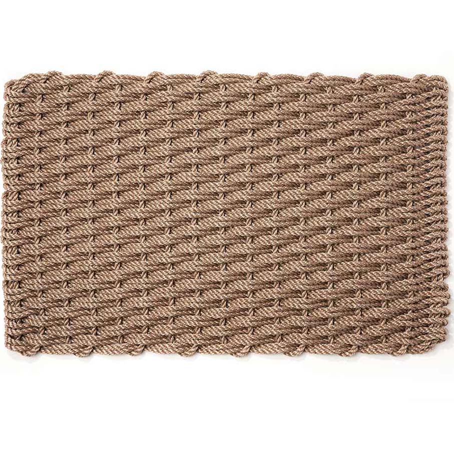 Large Sand Braided Rope Doormat