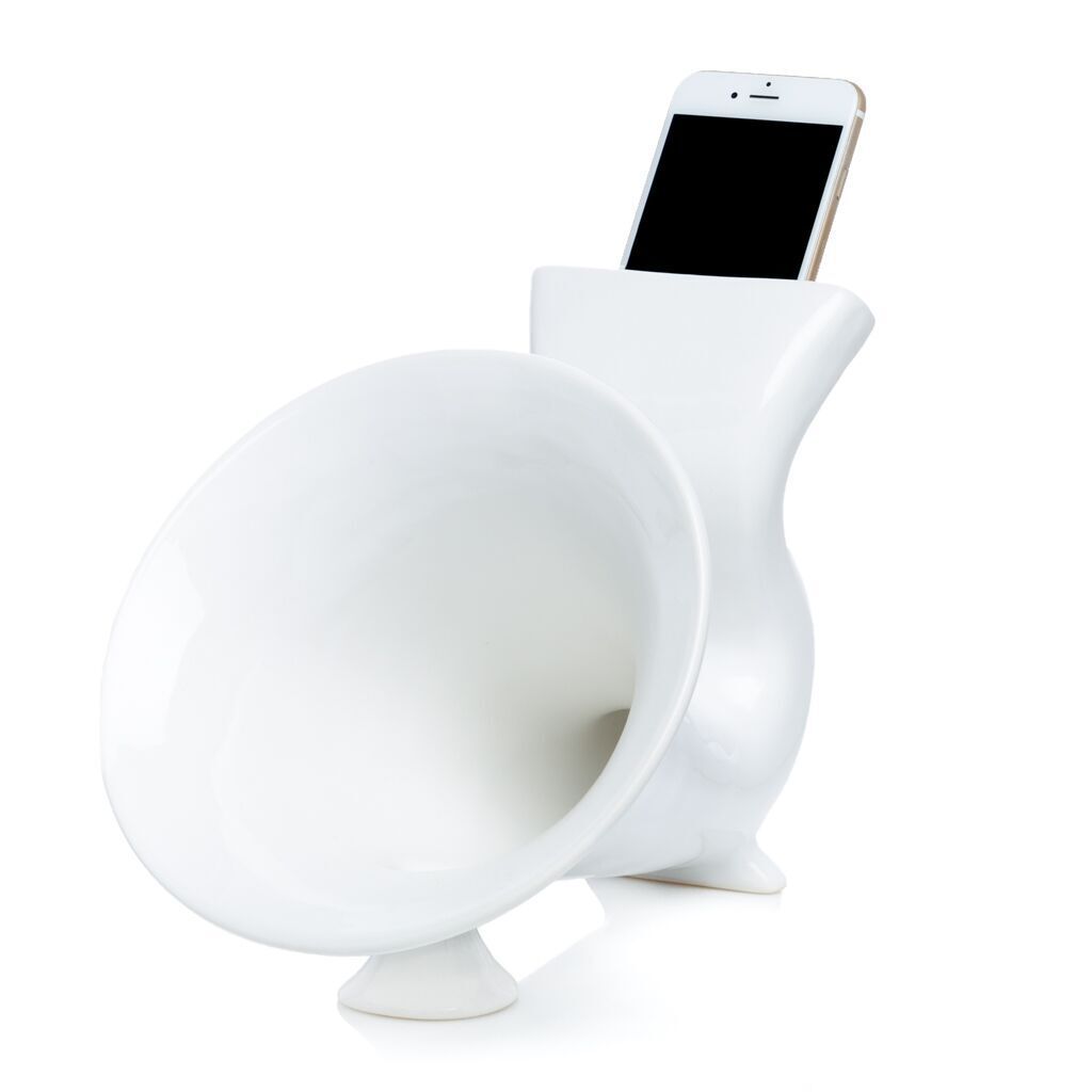 White ceramic phone speaker