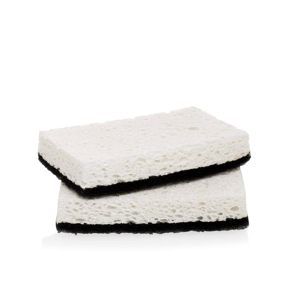 Black and White Kitchen Sponges, Set of 2 - Hudson Grace