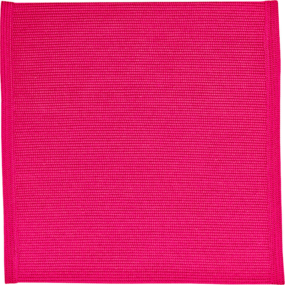 hot pink woven indoor outdoor square placemat 
