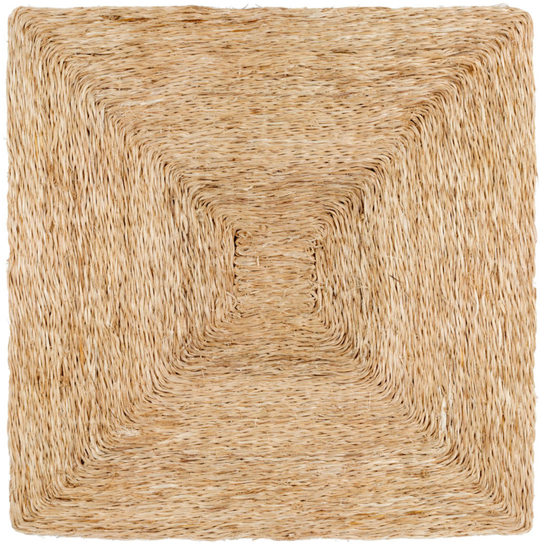 natural beige chunky woven square placemat 