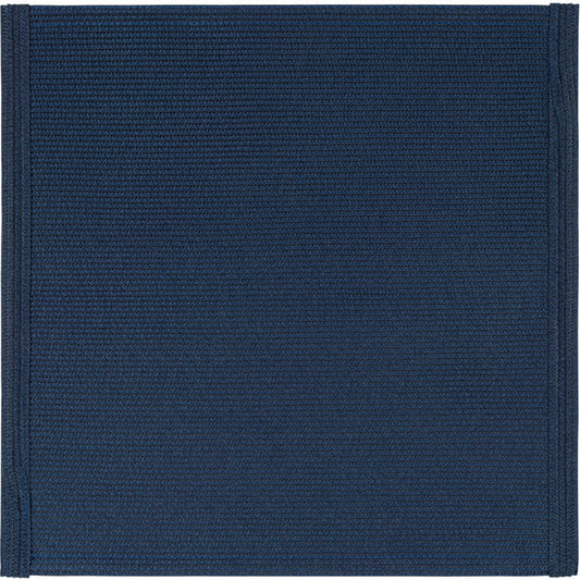 navy blue woven indoor outdoor square placemat 