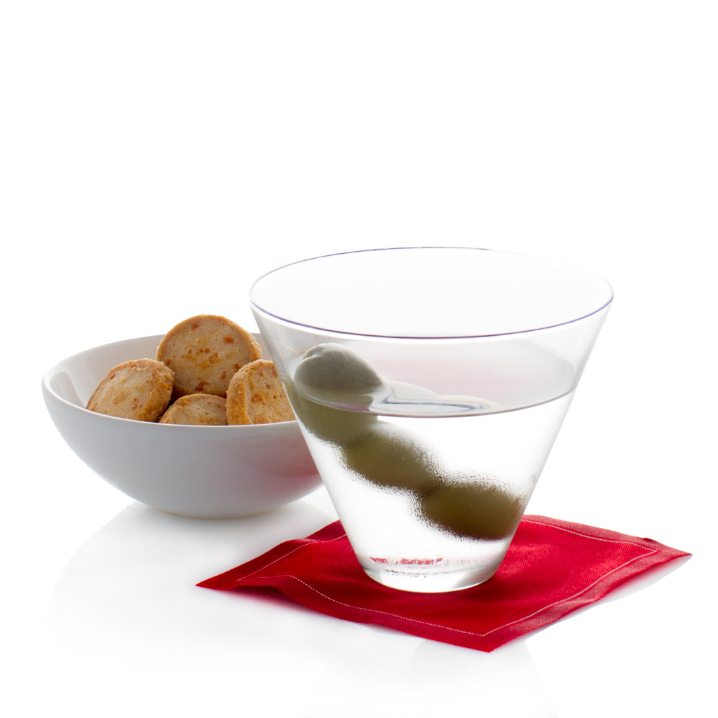 Martini in stemless glass with aperitif