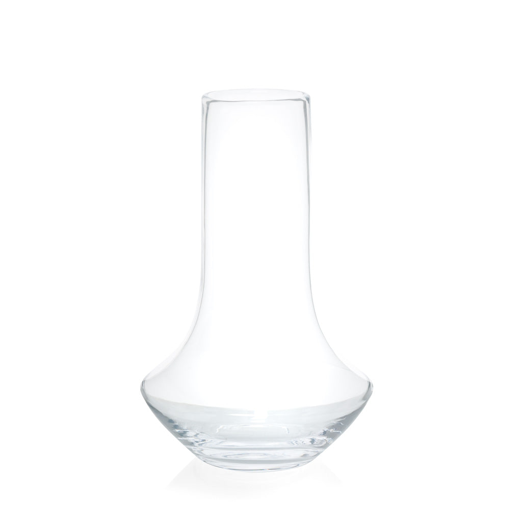 Straight top large bottom glass vase