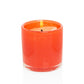 small orange votive candle holder
