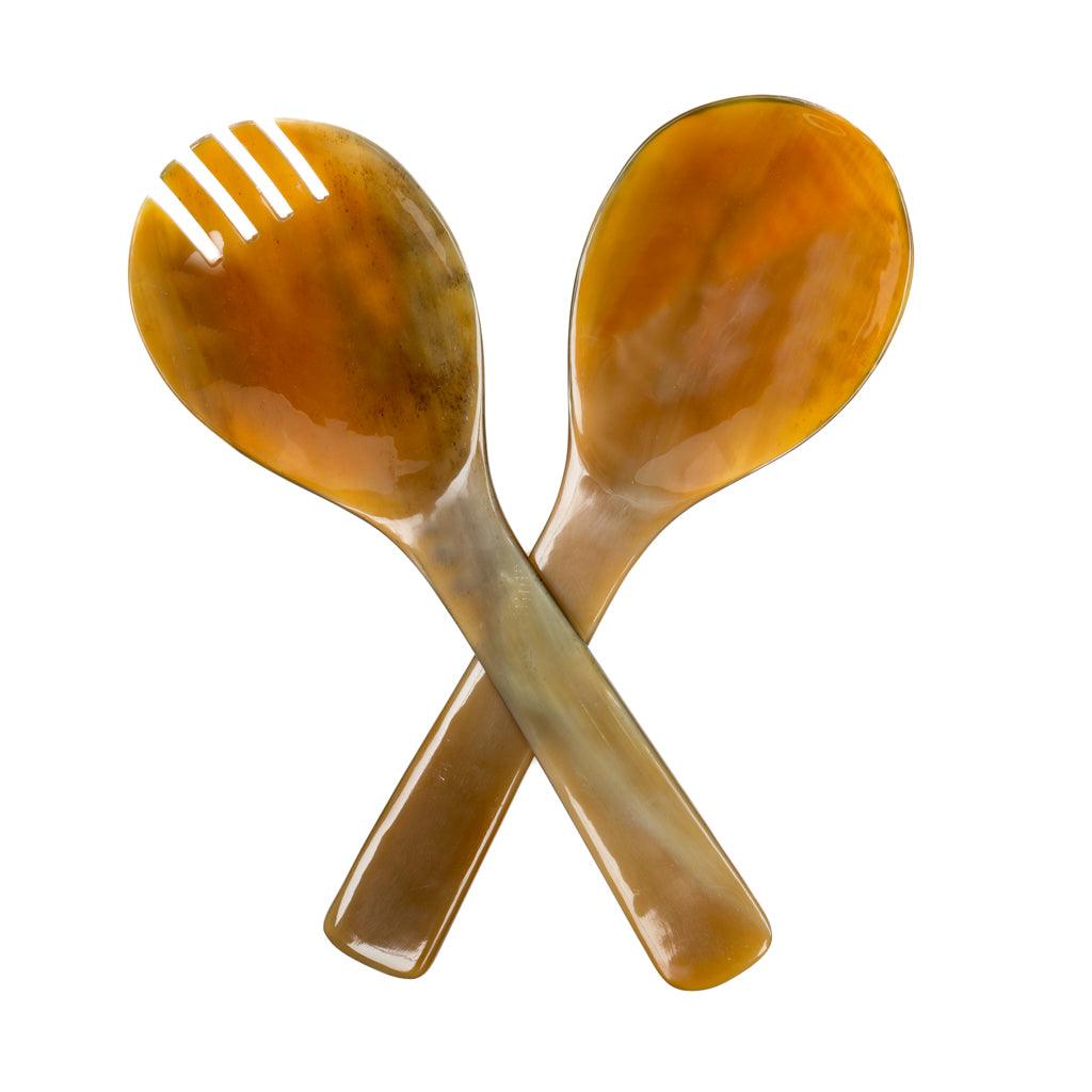 Light Horn Salad Server Set - Hudson Grace