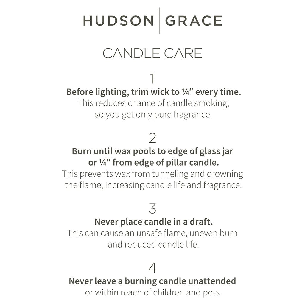 HG Candle Care Information FAQ