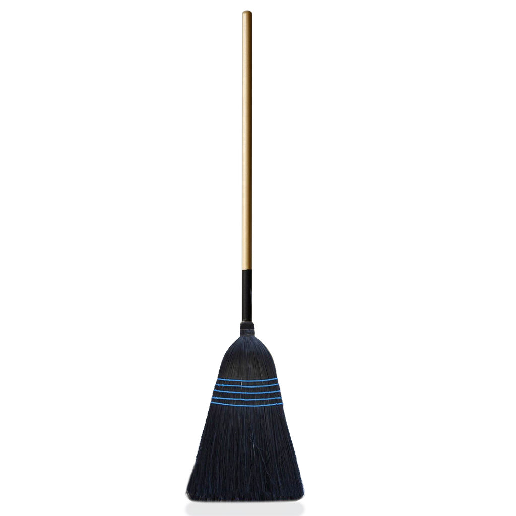 Simply Natural Rubber Broom Set - Black