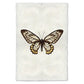 Butterfly #12 wall art print on handmade paper, featuring a brown, white, and yellow butterfly.