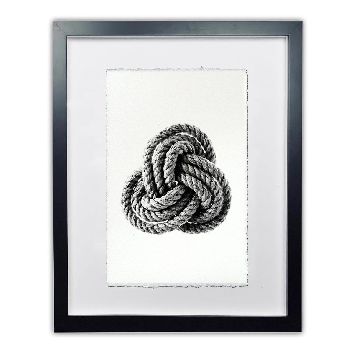 carrick nautical knot framed handmade paper wall art print 40"x60"