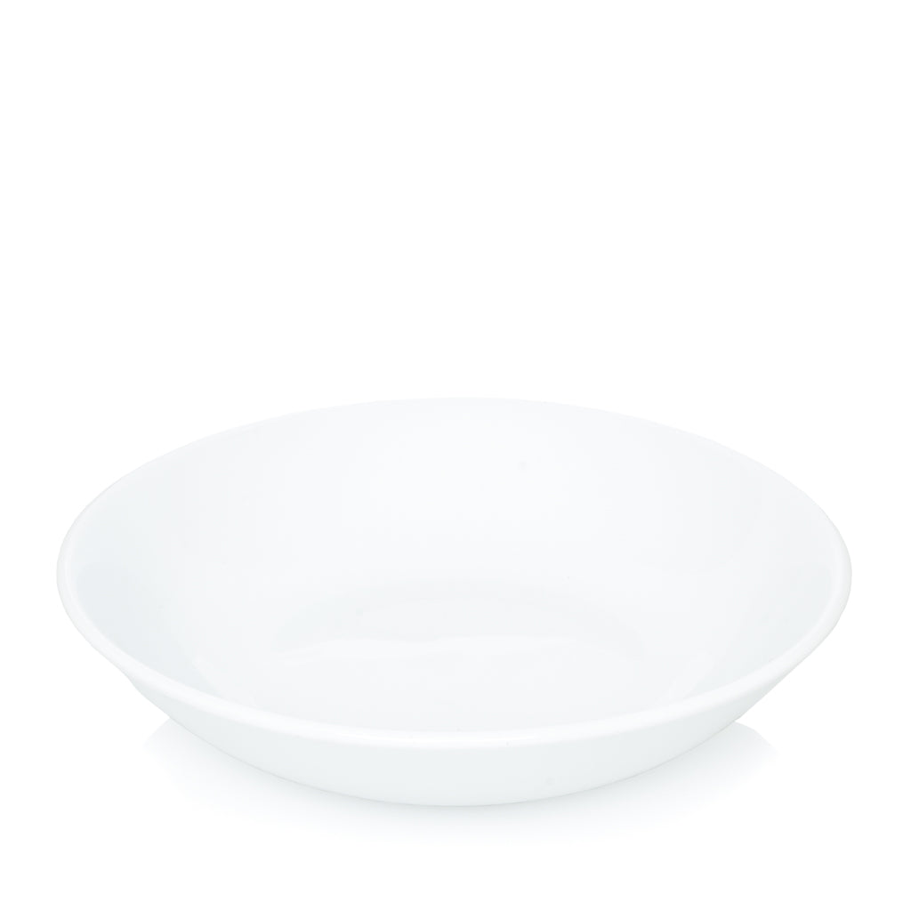HG City White Porcelain Cereal Bowl, 8" diameter, modern aesthetic.