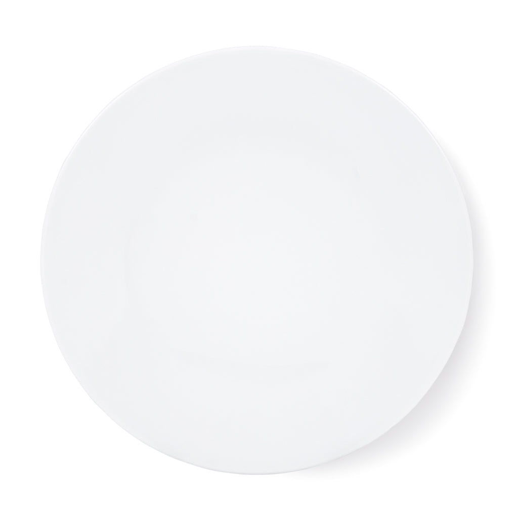 HG City White Porcelain Dinner Plate, 11" diameter, modern aesthetic.