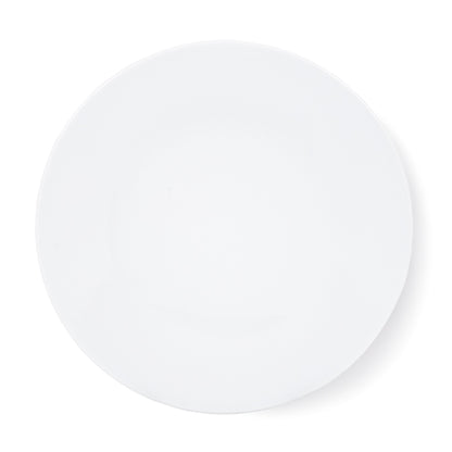 HG City White Porcelain Dinner Plate, 11" diameter, modern aesthetic.