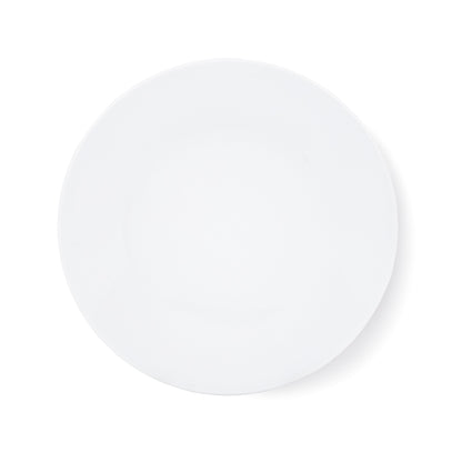 HG City White Porcelain Salad Plate, 8.5" diameter, modern aesthetic, clean lines.