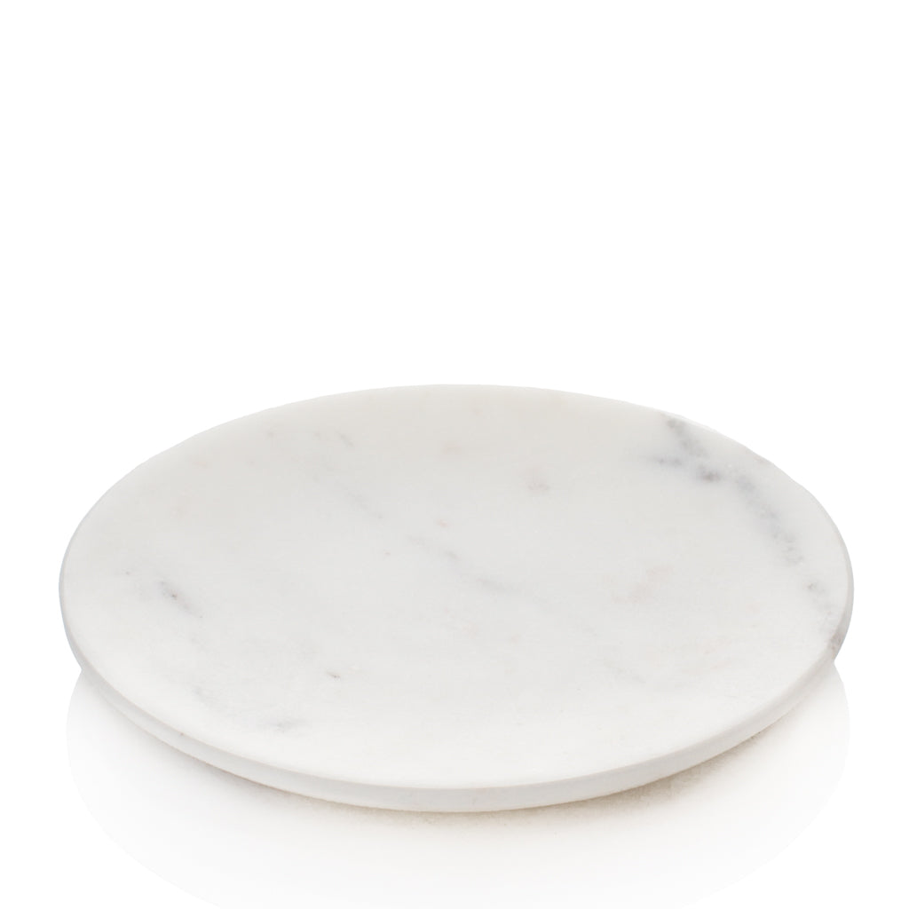 White marble drink coaster