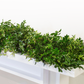 decorative christmas garland leaves leafy green natural