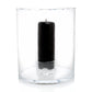 Glass hurricane candle holder
