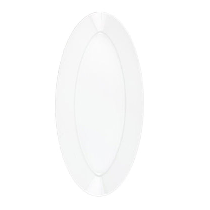 HG Classic white porcelain oval serving platter, 18.5" long, with a clean silhouette.