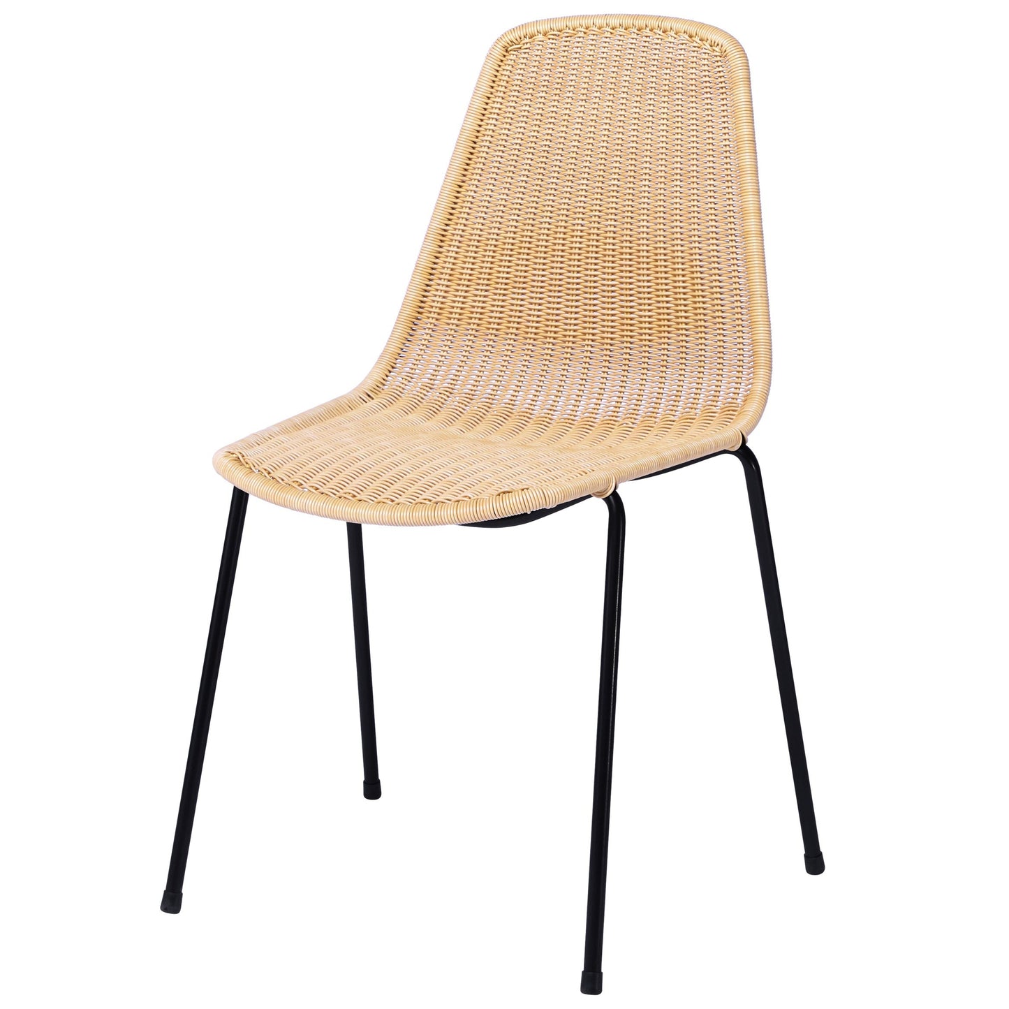 natural wheat rattan basket dining chair 