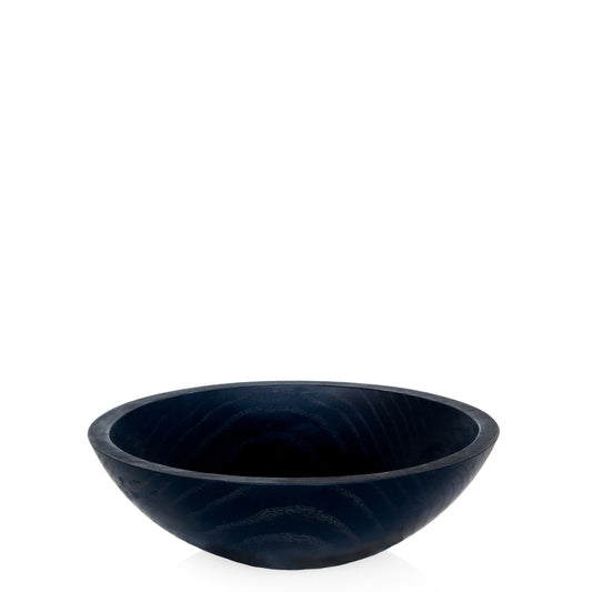 Ebonized Wood Bowl, 13"