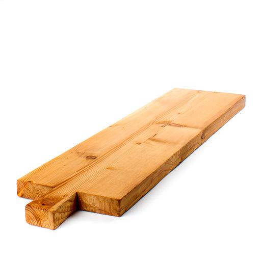 Large Farmtable Wood Serving Plank, light brown European pine with natural grain and handle.