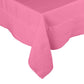 Lily HG Signature hand-dyed pink linen tablecloth with mitered corner detailing.