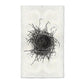 Nest Study #2 wall art print on Nepalese handmade paper, featuring a detailed black and white bird's nest.