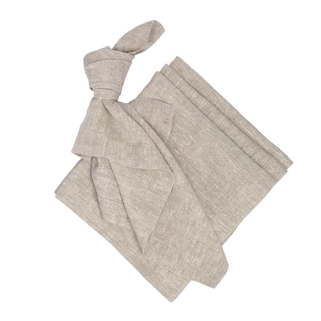 Hudson Grace Flax Linen Napkins - Thumbnail 3