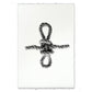 Sheepshank nautical knot print on white Nepalese handmade paper with deckled edges.