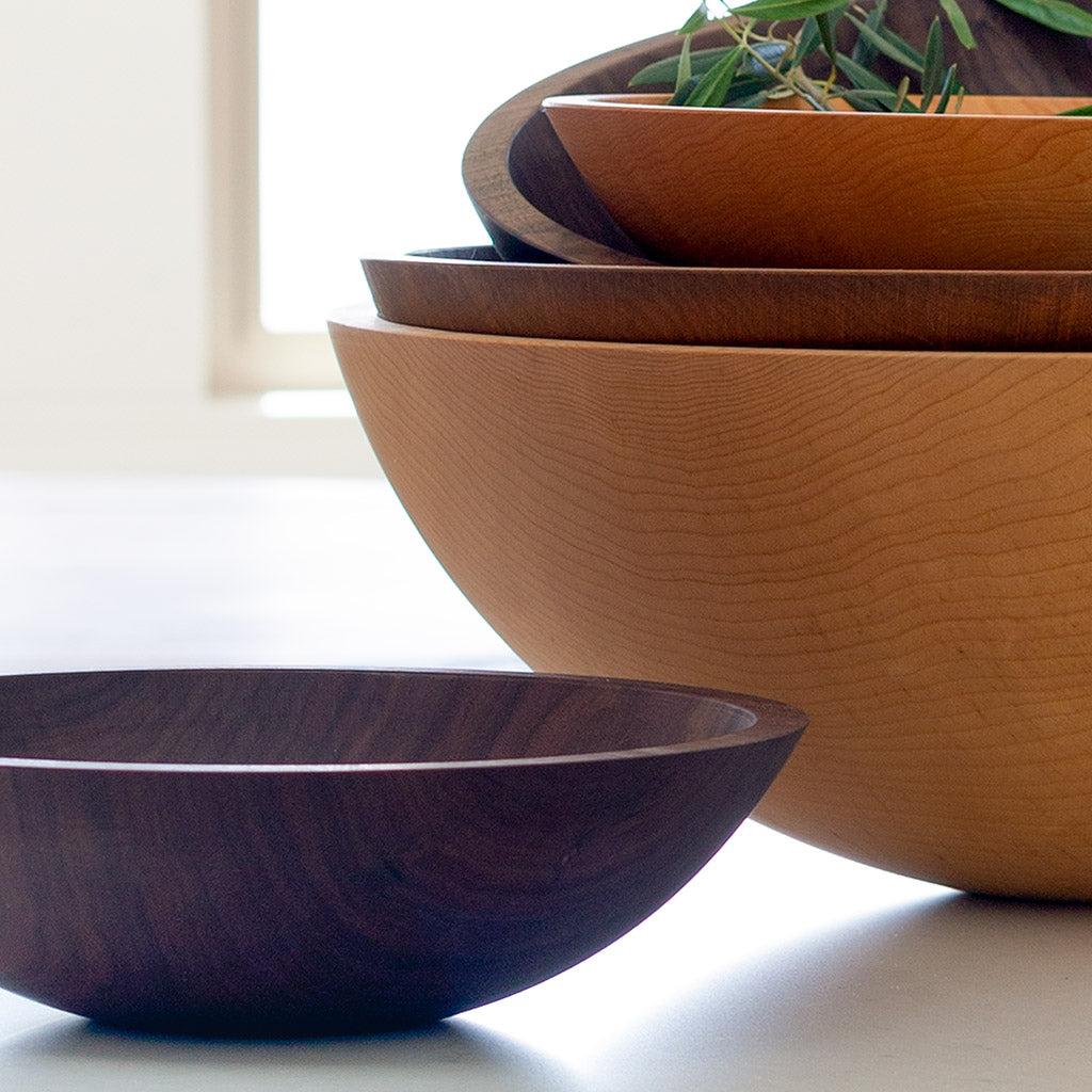 multi size wood bowl 